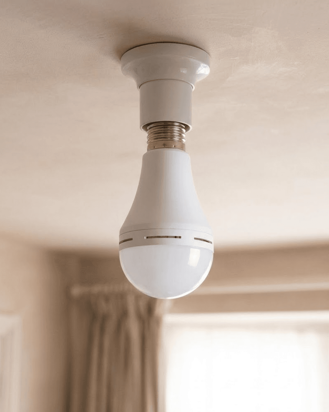 Enerji Tasarruflu Şarjlı LED Ampul 35W Soğuk Beyaz E27 Duy Yüksek Performans