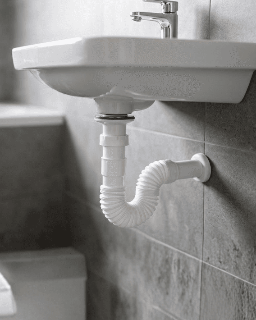 Taşlı Körüklü Esnek Lavabo Gider Seti Koku Önleyici Sifon Sistemi