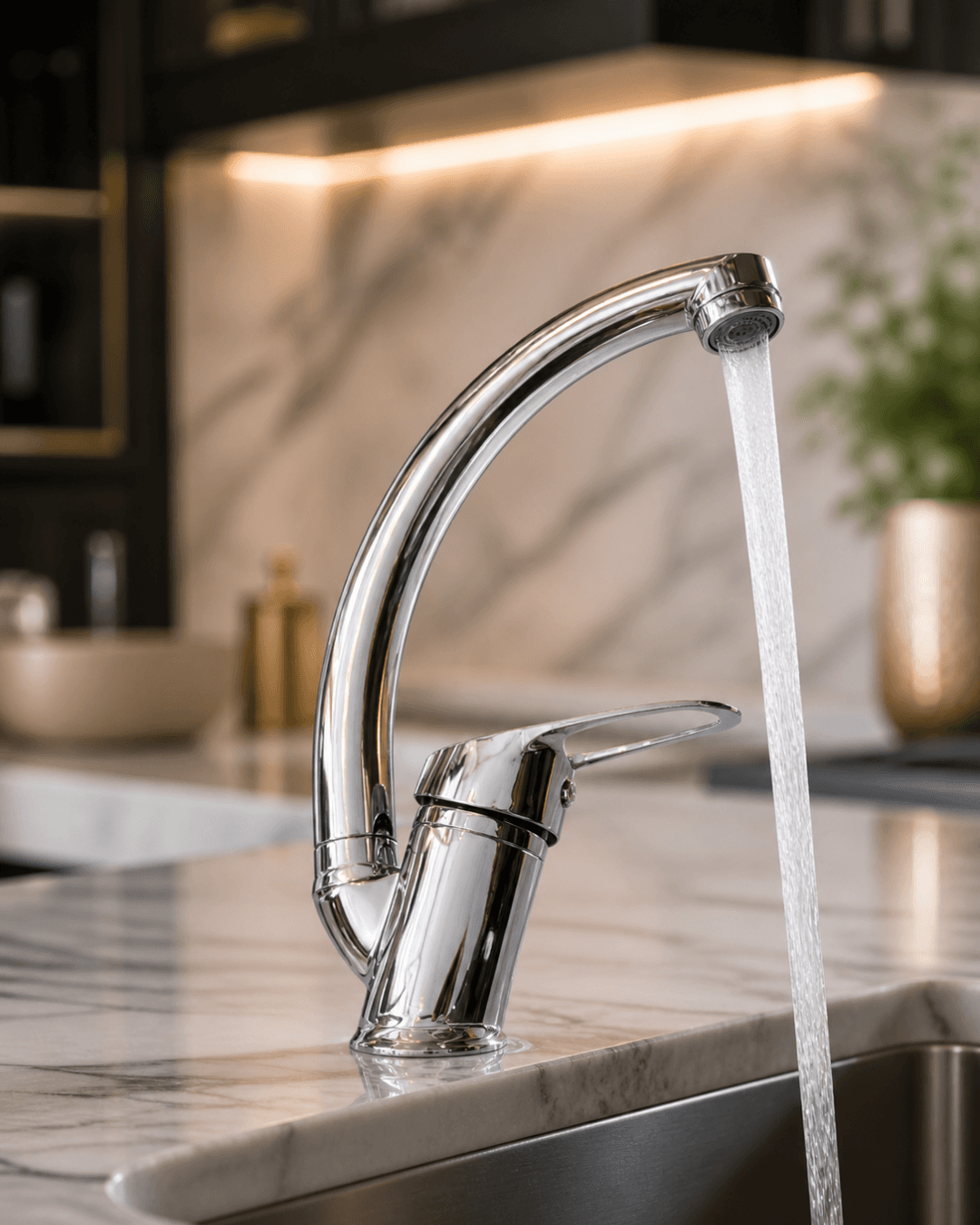Lavabo Matarası Ful Set Dayanıklı ve Kireçlenmeye Karşı Dirençli Musluk Başlığı