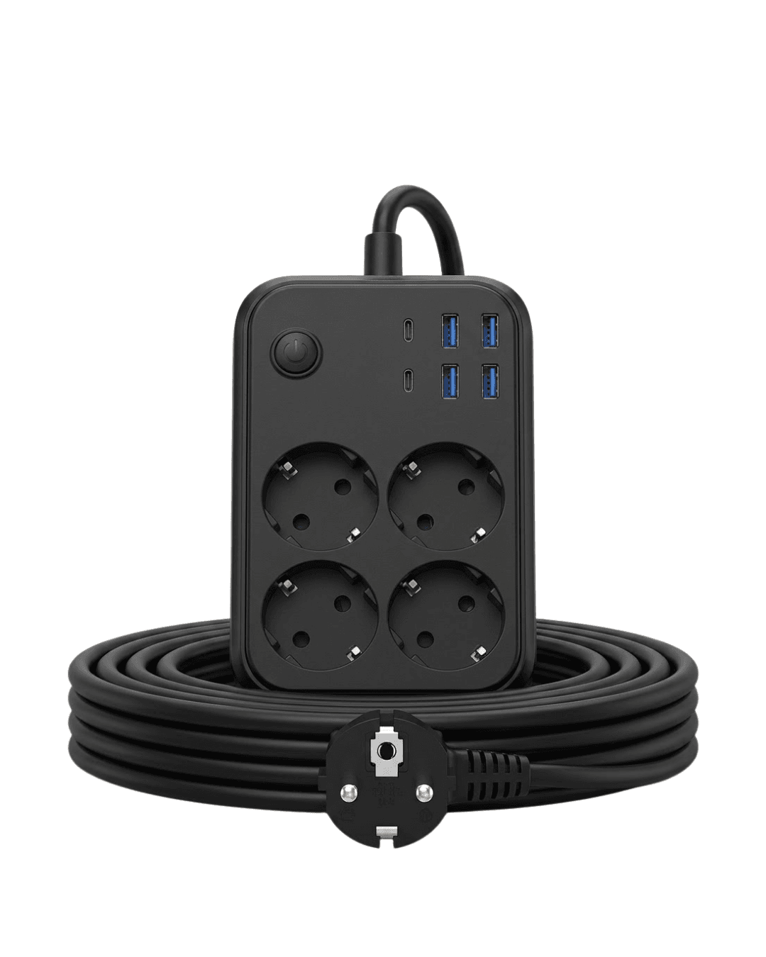 Çoklu Akım Korumalı Priz 3441 - 4 Priz 4 USB 2 Type-C Hızlı Şarj 4