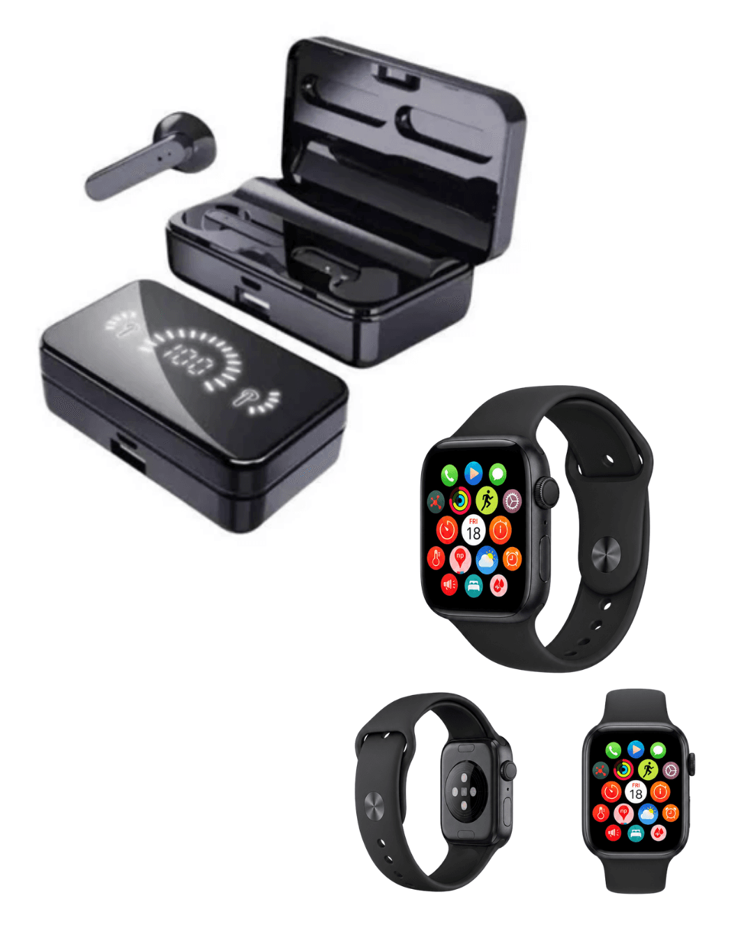 Akıllı Saat ve Bluetooth Kulaklık Seti RS12 S20 Spor Sağlık Takibi 4