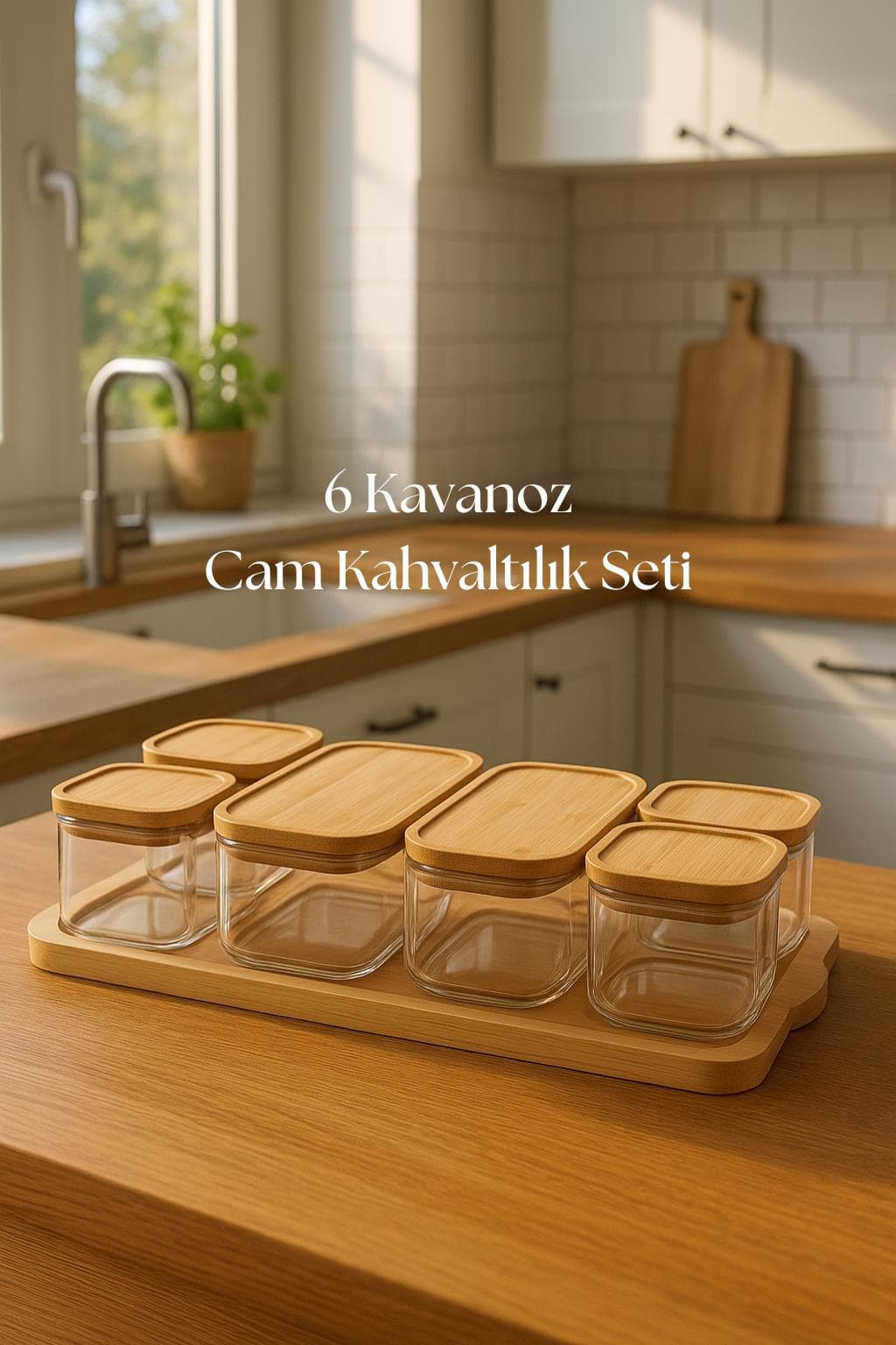 6’lı Cam Kahvaltı Seti 13 Parça