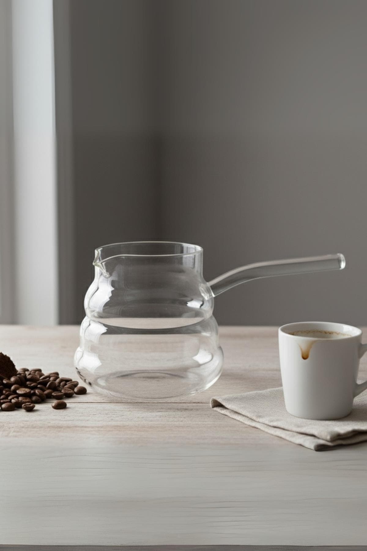 Isıya Dayanıklı Cam Cezve 400 ml