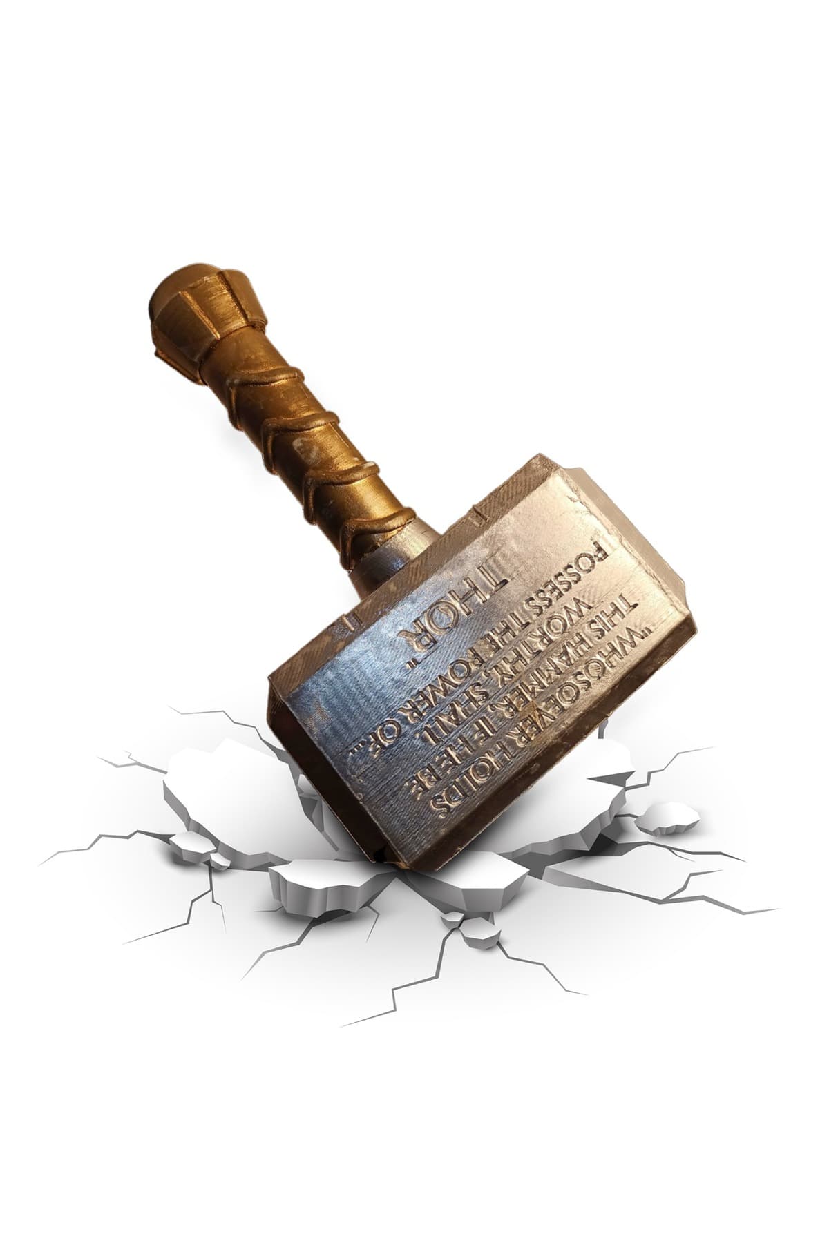 Marvel Koleksiyonluk Thor'un Çekici Mjolnir Büyük Boy 25x15cm Detaylı Figür