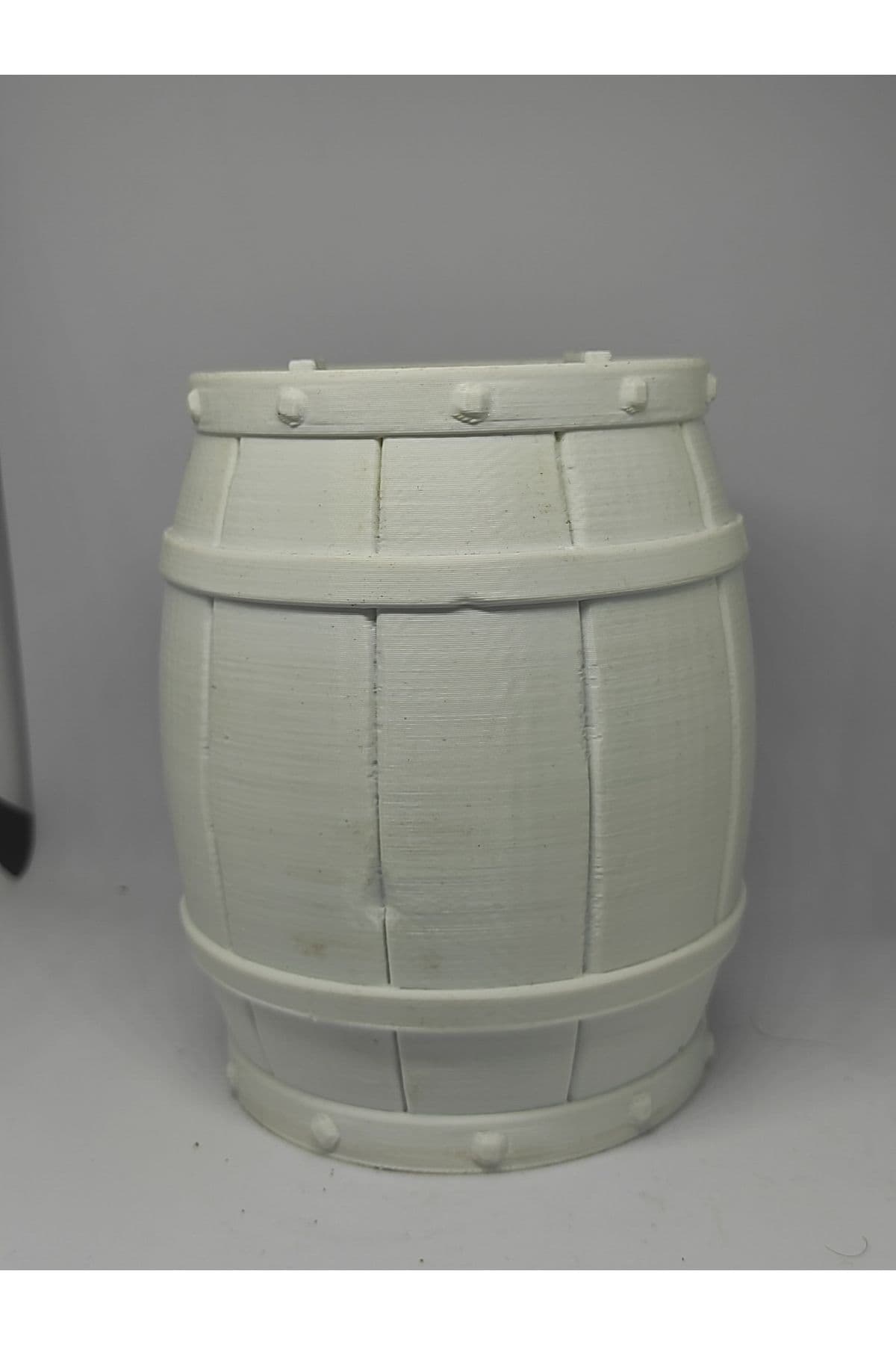 Beyaz Para Fıçısı Kumbara