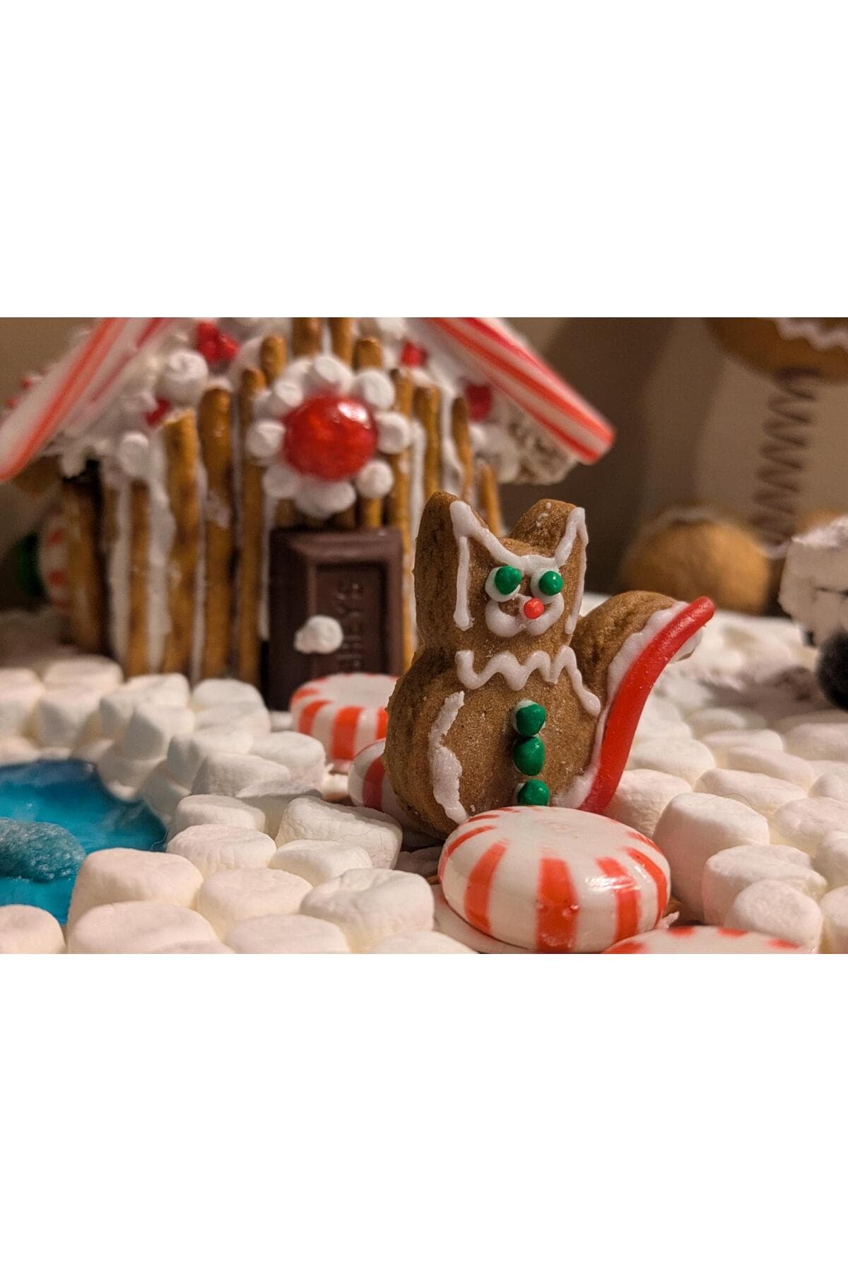 Yılbaşı Özel Kedi Figürlü Kurabiye Kalıbı - Hamur Kesici Kalıp - 6 Adet