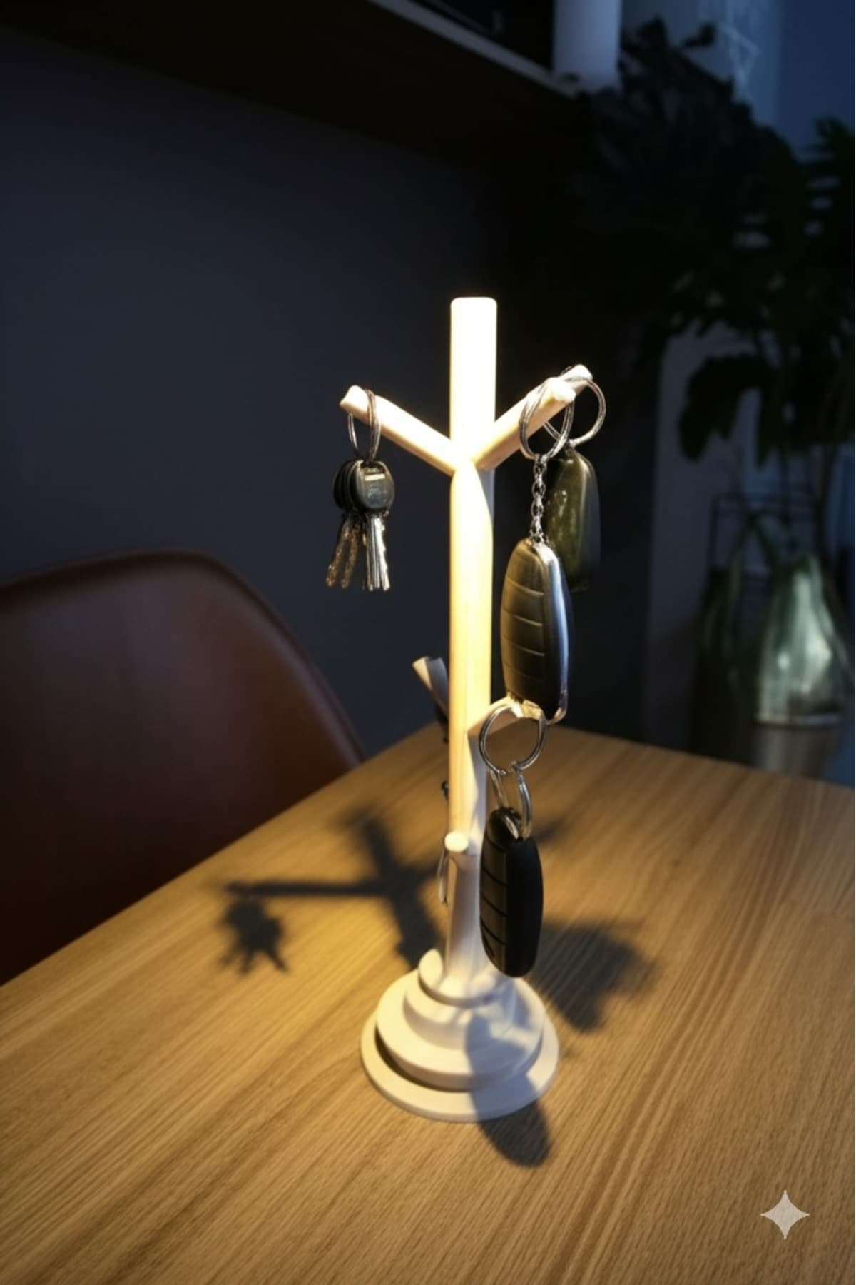 Premium Beyaz Takı Standı 23cm - Kolye, Küpe ve Bileklik Organizer