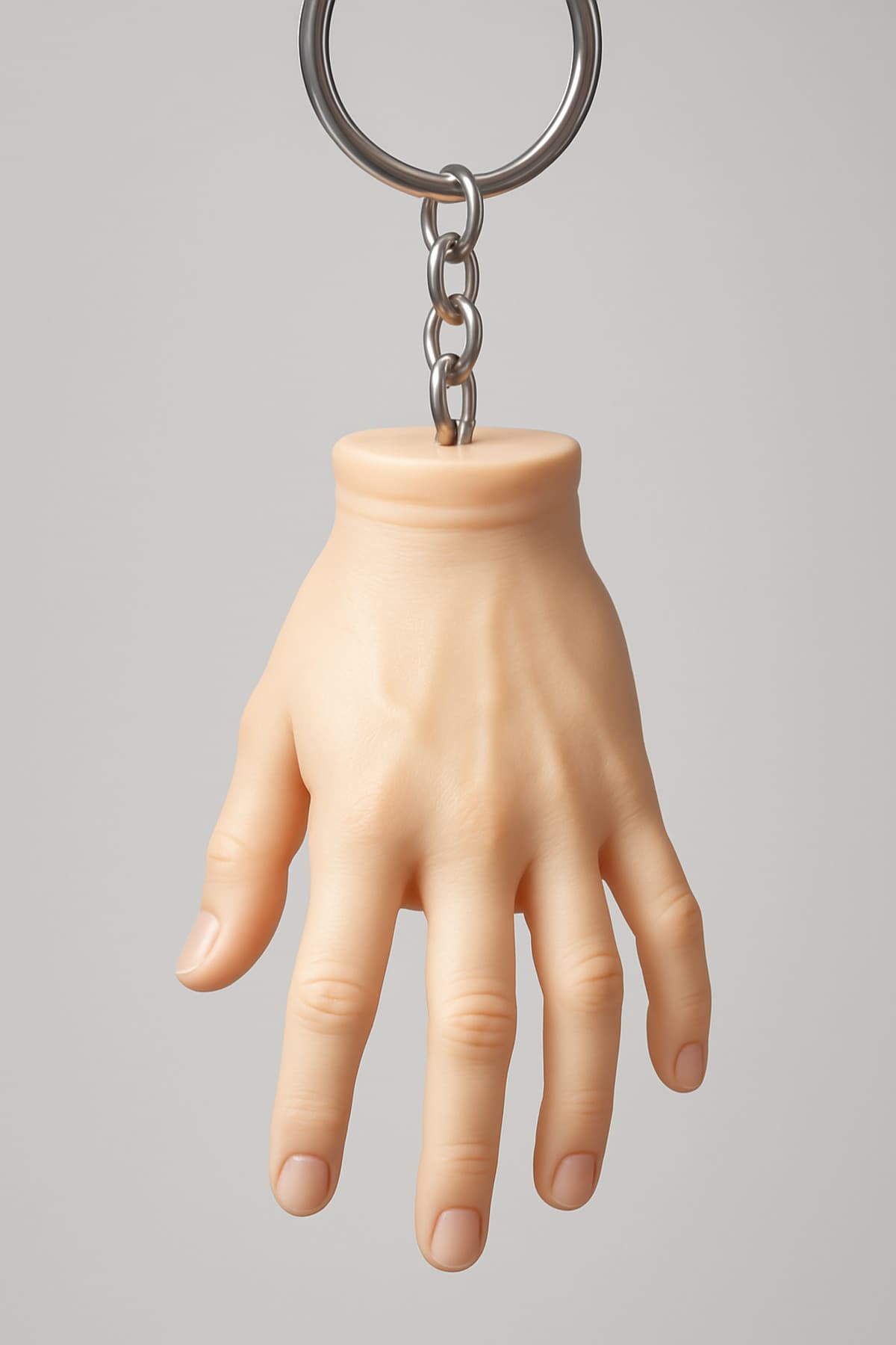 Gerçekçi El Şeklinde Anahtarlık - Ten Rengi Benzersiz Tasarım Anahtar Aksesuarı