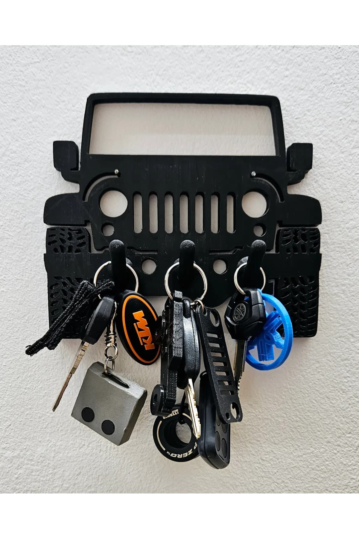 Jeep Wrangler Duvar Anahtarlığı - Dekoratif Anahtar Askılığı Ev ve Ofis İçin