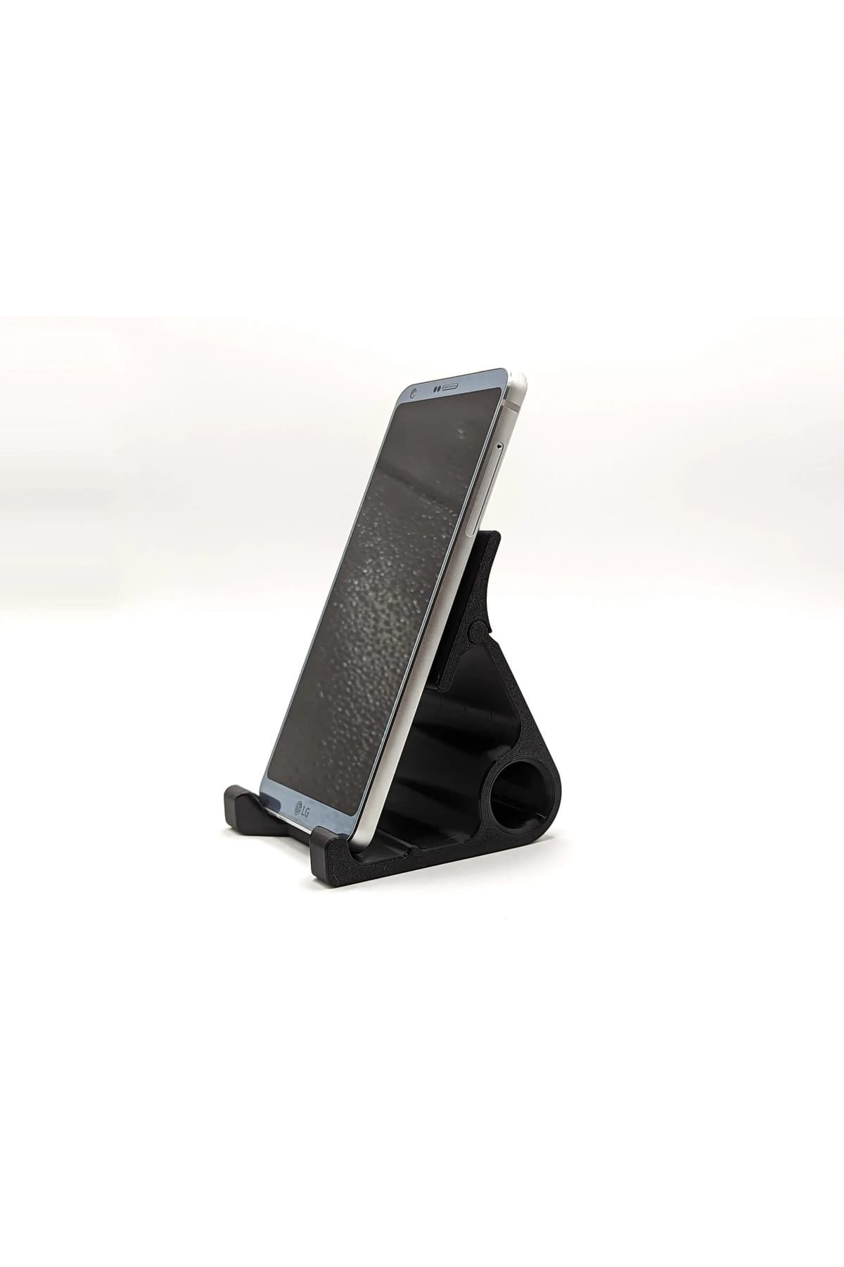 Premium Tablet Standı ve Telefon Tutucu - Siyah - Ev, Ofis, Mutfak Kullanımı