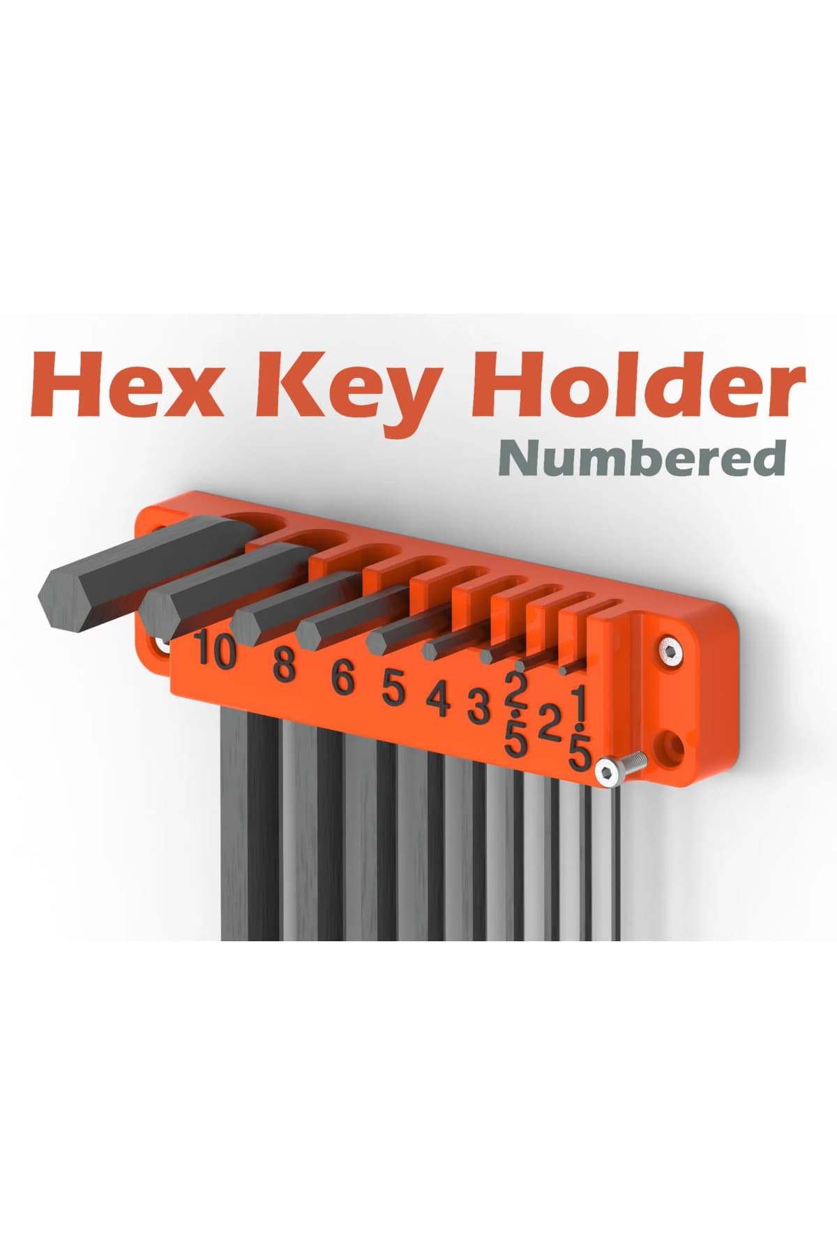 Alyan Anahtar Ve 128'li Vidalama Ucu Organizeri Pratik Alet Saklama Kutusu