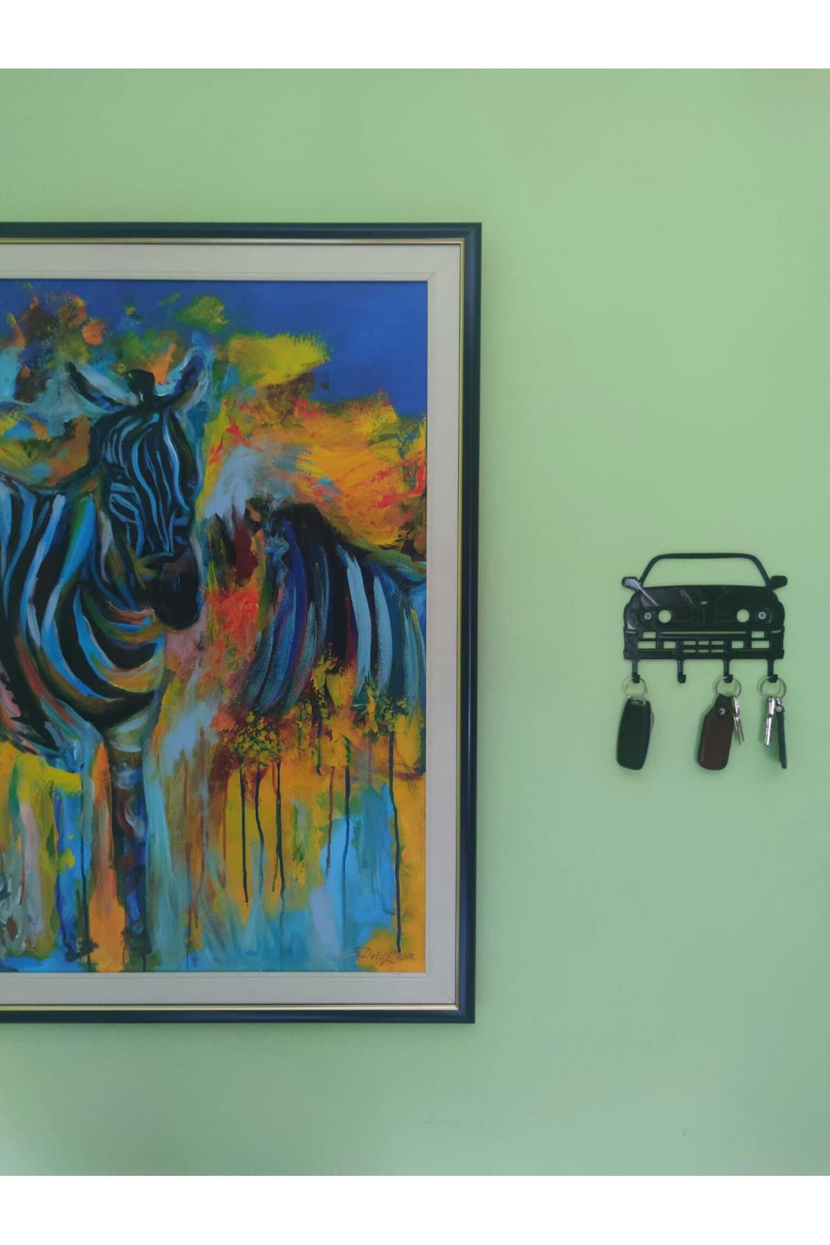 Premium BMW E30 M3 Duvara Monte Anahtarlık Askılığı - 5 Kancalı Otomobil Tutkunları İçin