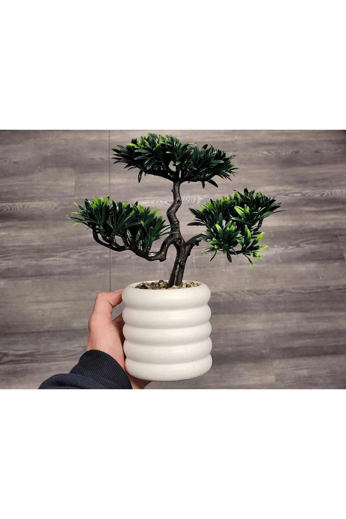 Premium Seramik Vazo - Modern Salon Ofis Dekorasyonu ve Çiçeklik Aksesuar