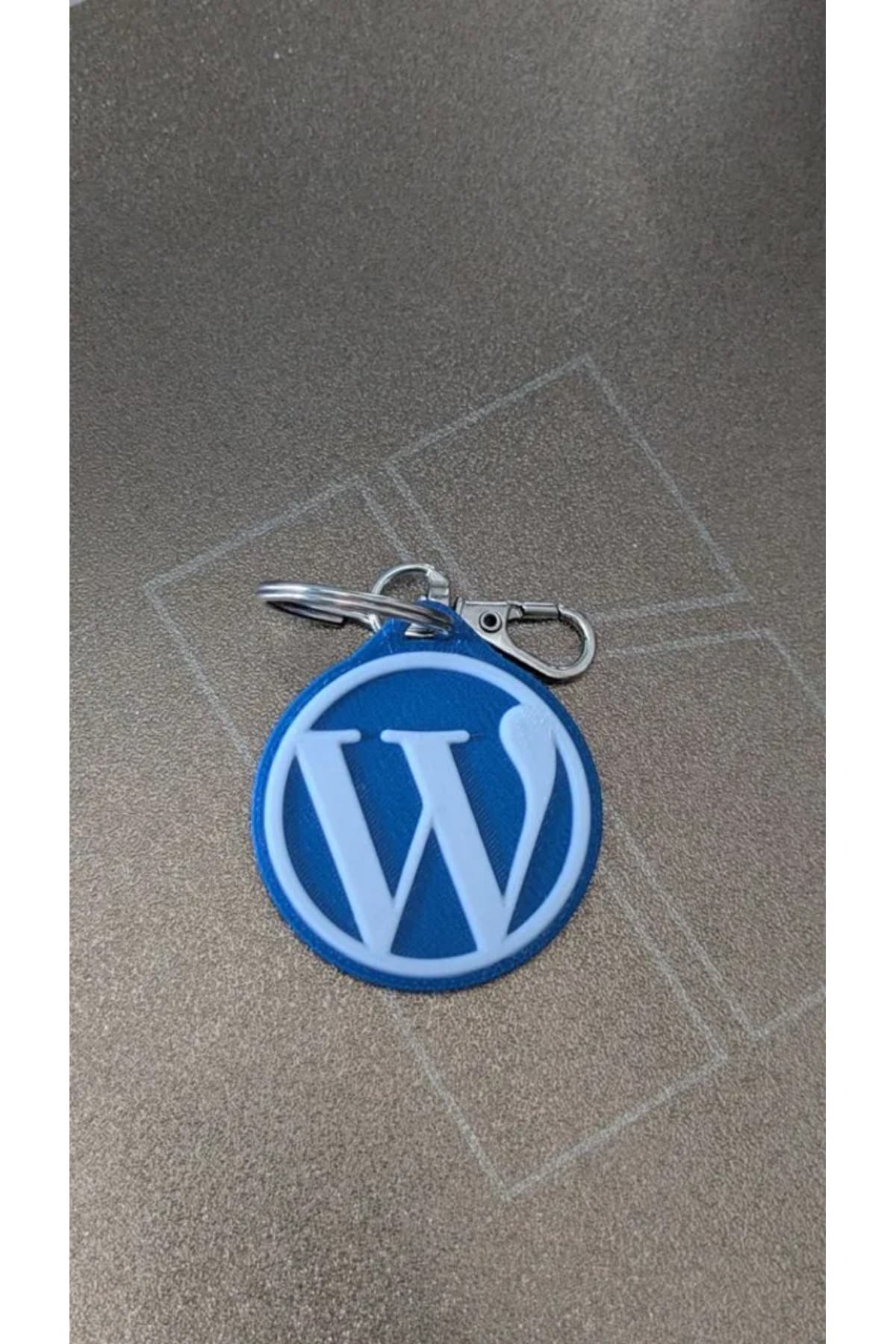 Wordpress Logo Anahtarlık Wp Fan Hediye Anahtarlık