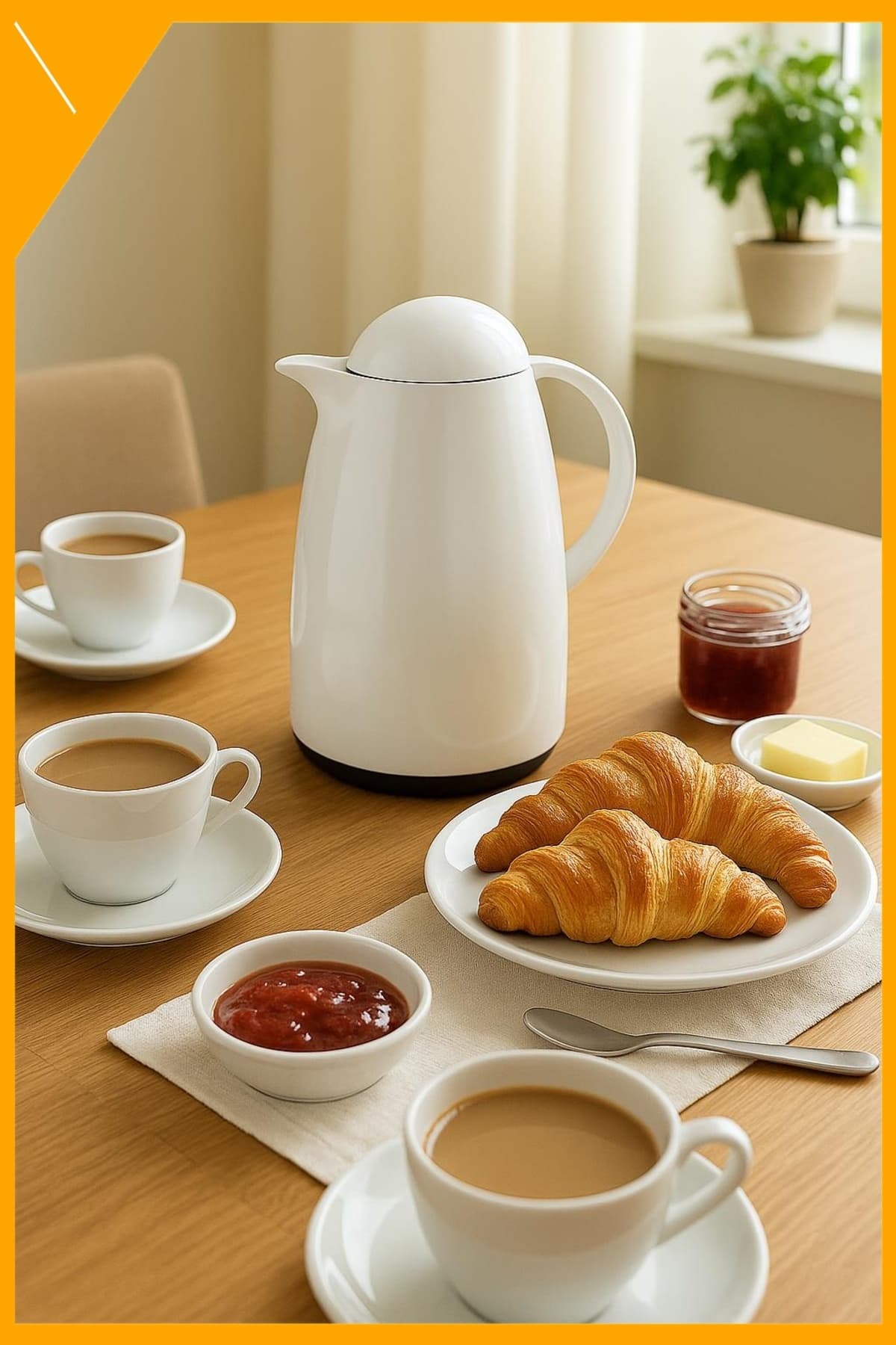 A-7011 Soft Beyaz 1 Litre Çay Kahve Termosu | 12 Saat Sıcak 24 Saat Soğuk